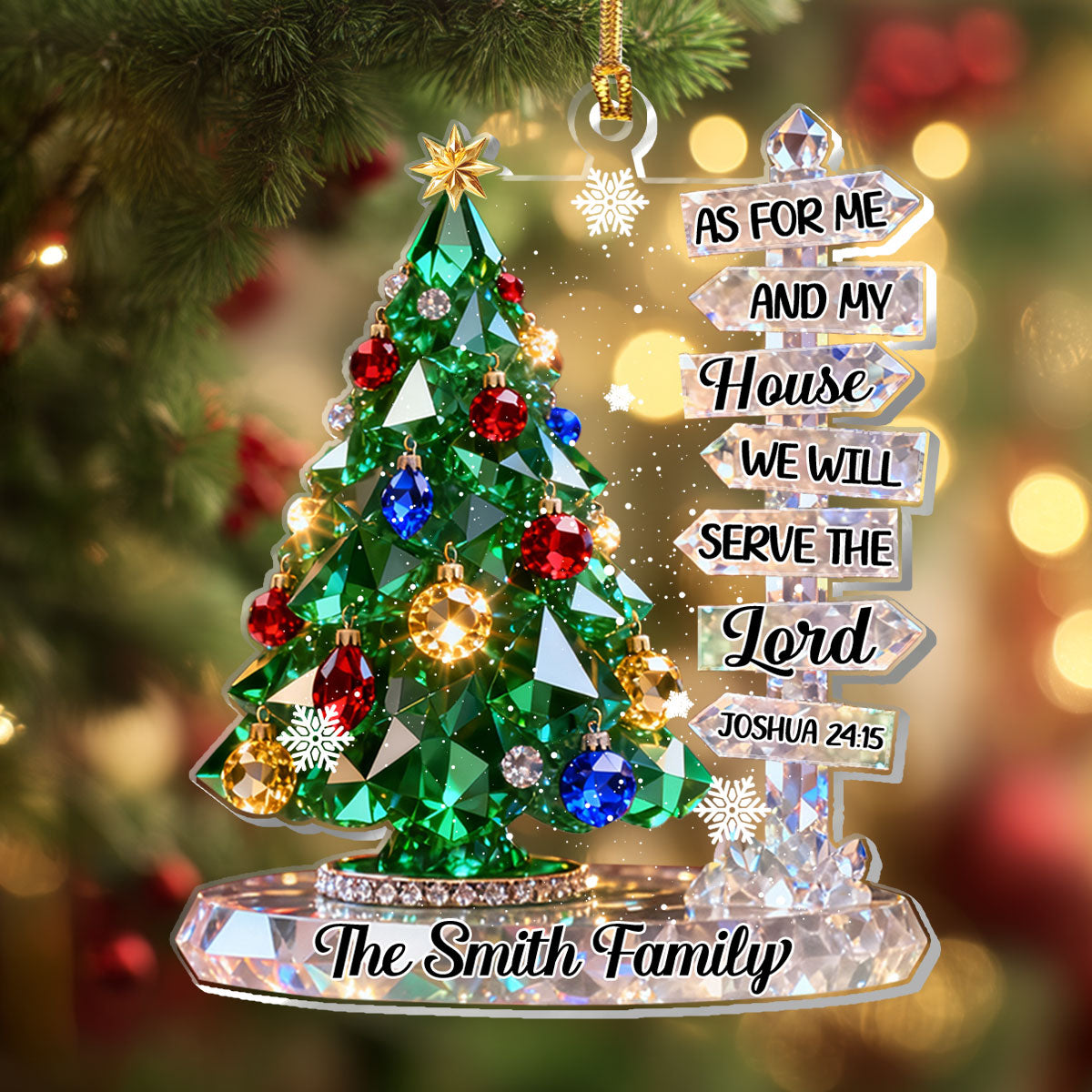 Bible Verse - Personalized Acrylic Ornament GOJS10027