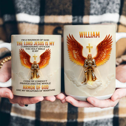 I'm A Warrior Of God - Personalized Ceramic Coffee Mug