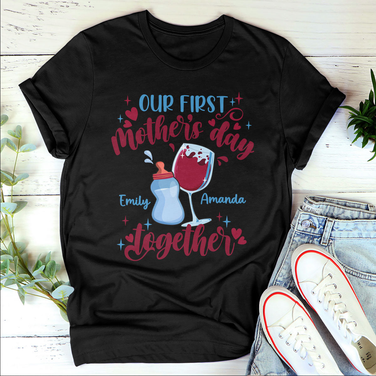 First Mother's Day Gift - Personalized Unisex T-shirt GMJSTS200095