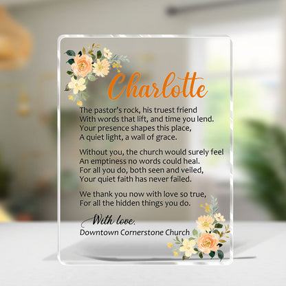 Love Scripture - Personalized Acrylic Plaque GAPJS10219