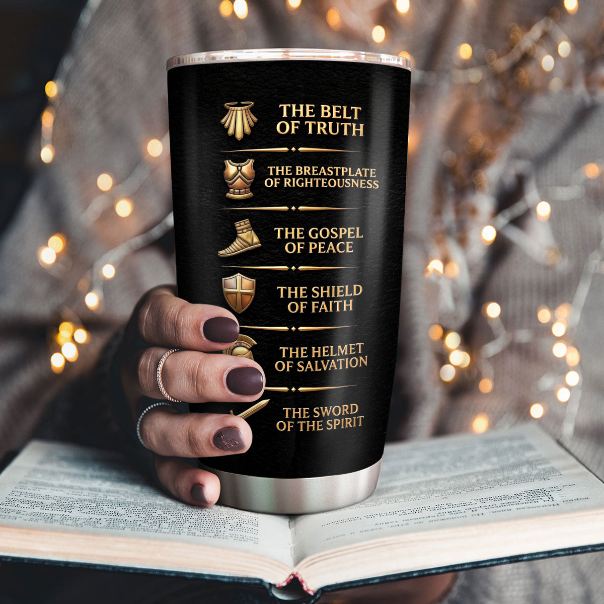 Put On The Full Armor Of God - Personalized Stainless Steel Tumbler