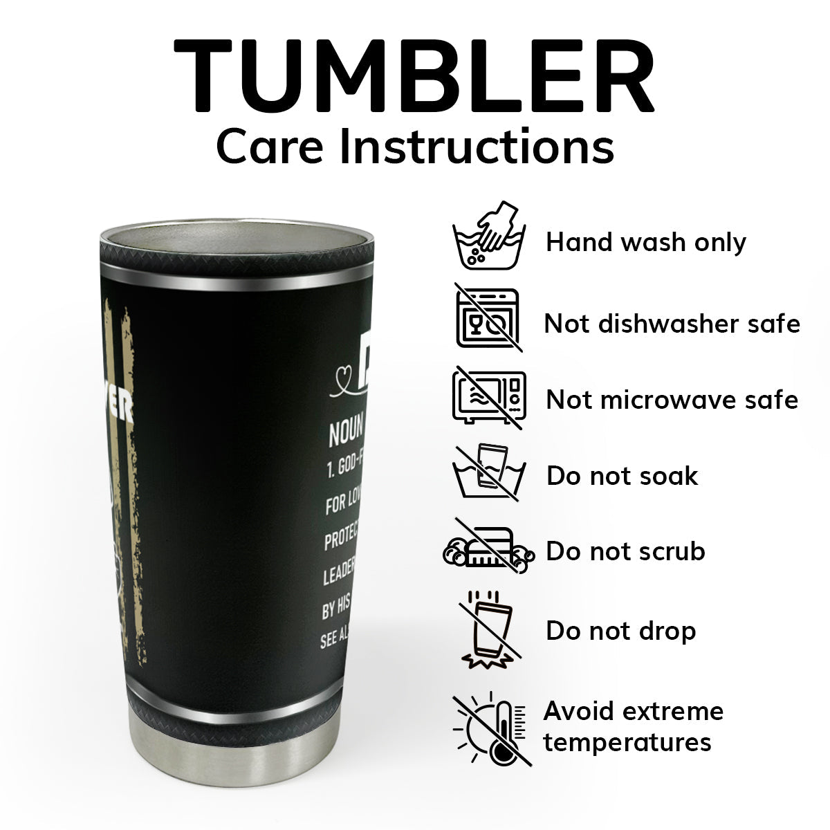 Best Dad Ever - Personalized Stainless Steel Tumbler 20oz