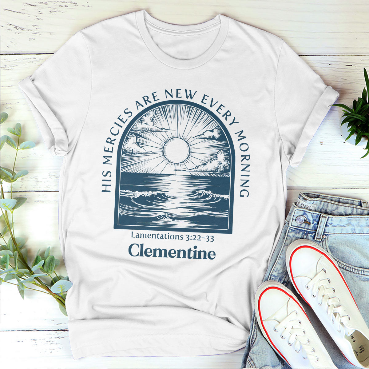 His Mercies Are New Every Morning - Personalized Unisex T-shirt GMJSTS200046