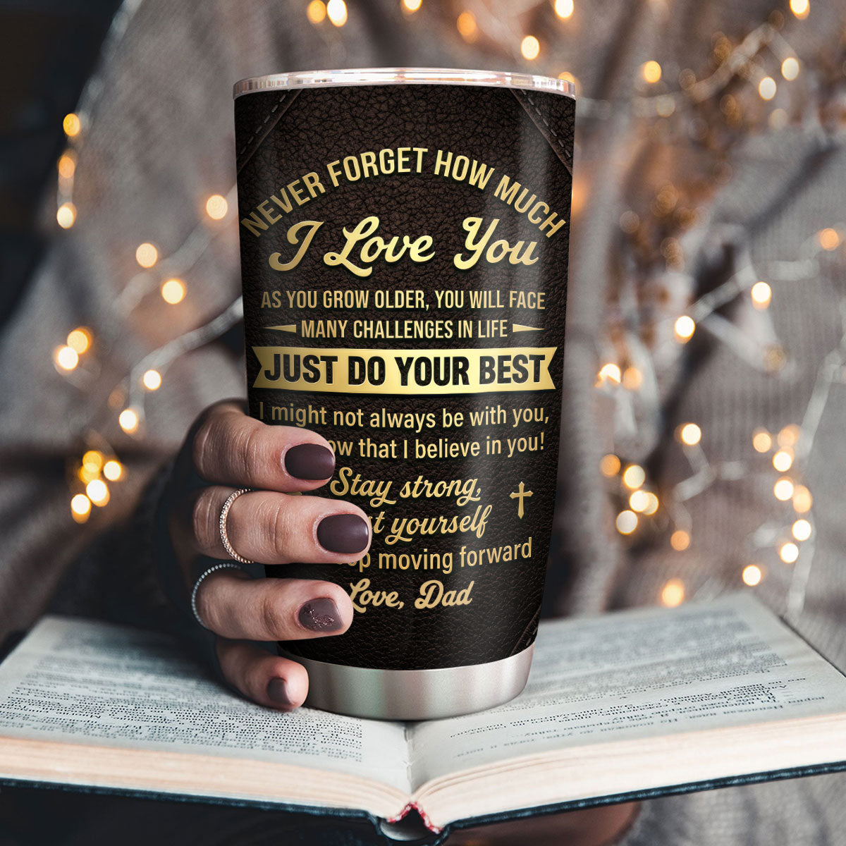 Fist Bump - Personalized Stainless Steel Tumbler for Him