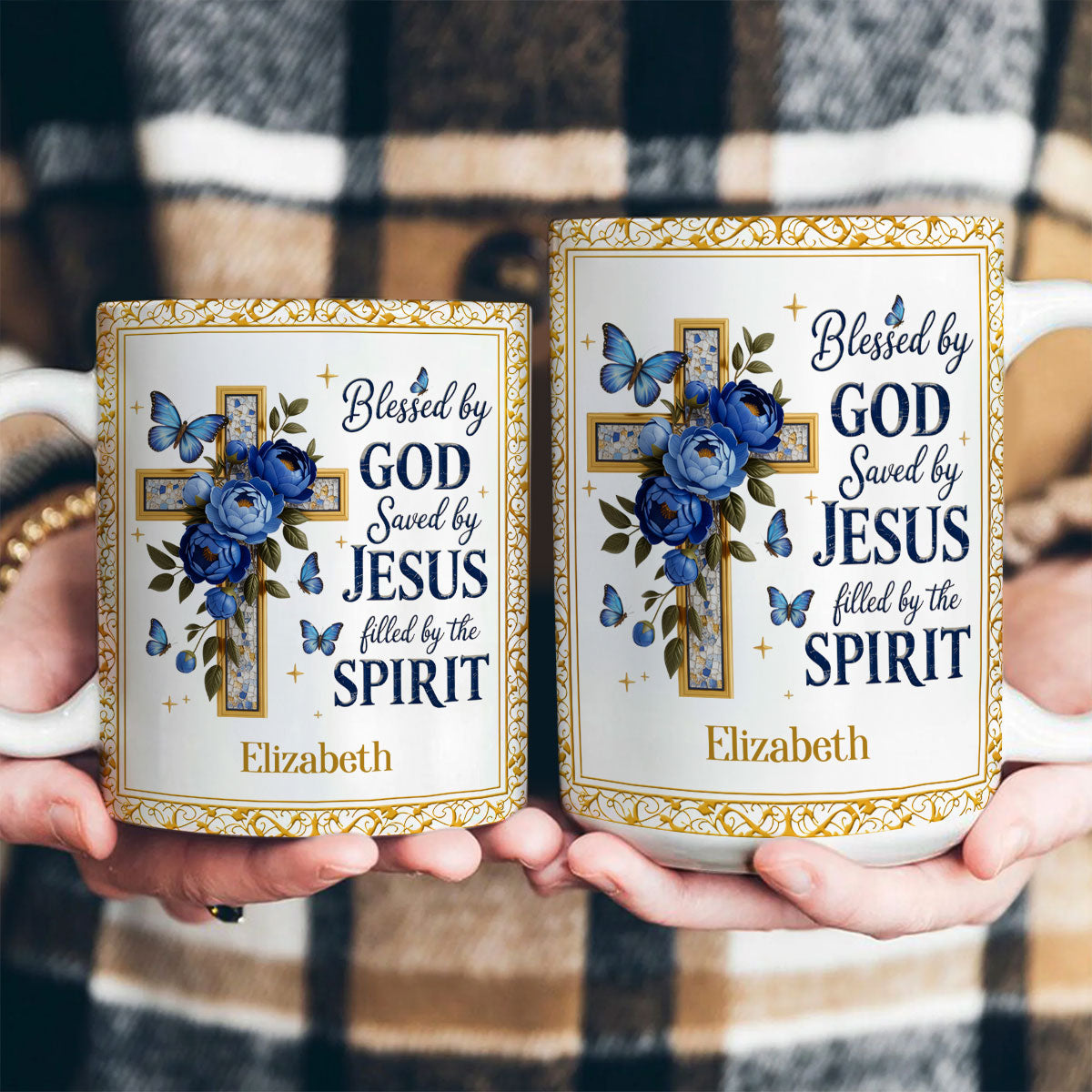Blessed By God - Personalized Ceramic Coffee Mug