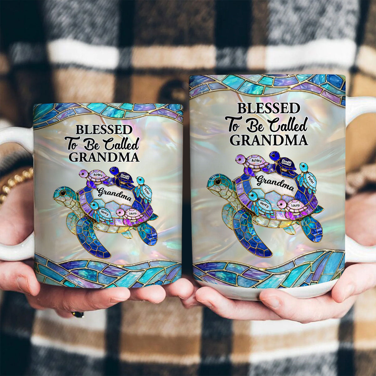Blessed To Be Called Grandma - Personalized Ceramic Coffee Mug