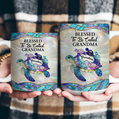 Blessed To Be Called Grandma - Personalized Ceramic Coffee Mug