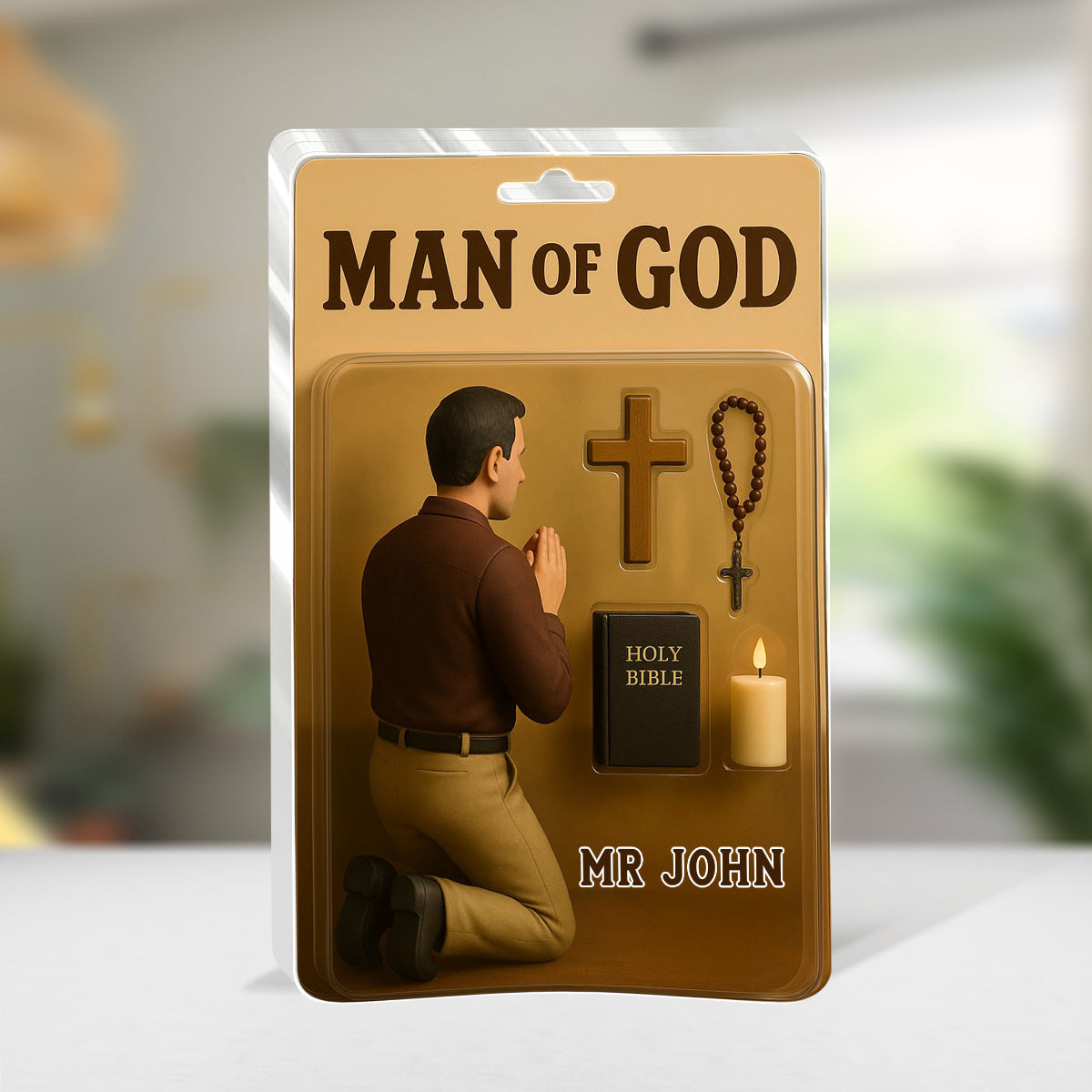 Man Of God - Personalized Acrylic Plaque Christian Decor GAPJS10233
