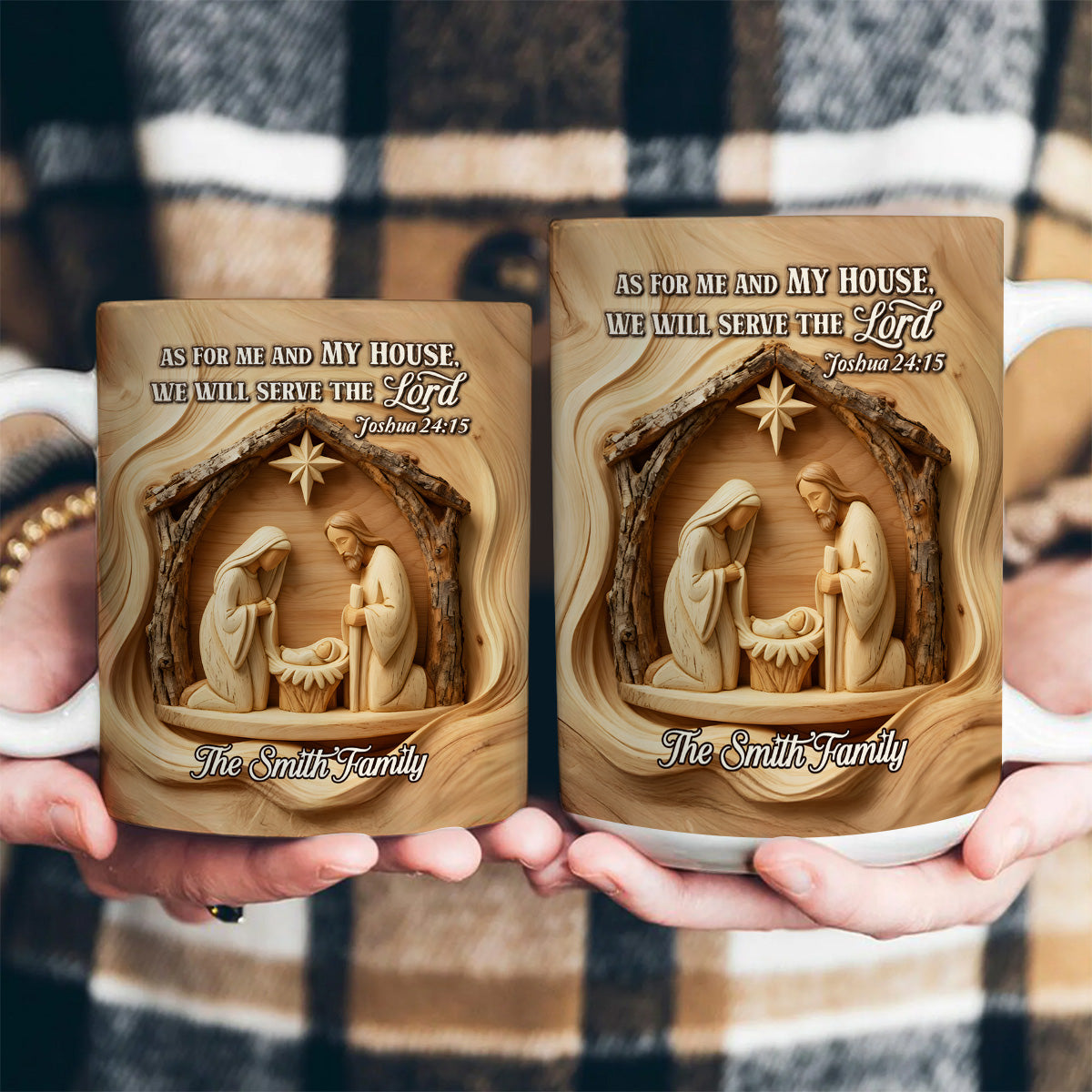As For Me And My House - Personalized Coffee Mug