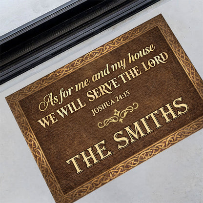 Bible Verse - Personalized Christian Doormat