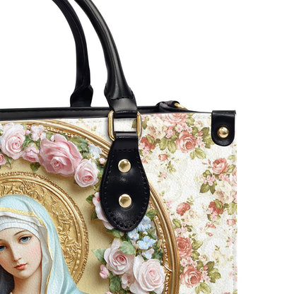 Virgin Mary's Grace - Leather Handbag - Inspirational Christian Accessory GMJSLB200095