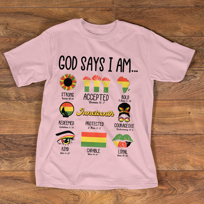 God Says I Am - 2D Unisex T-shirt GMJSTS200077