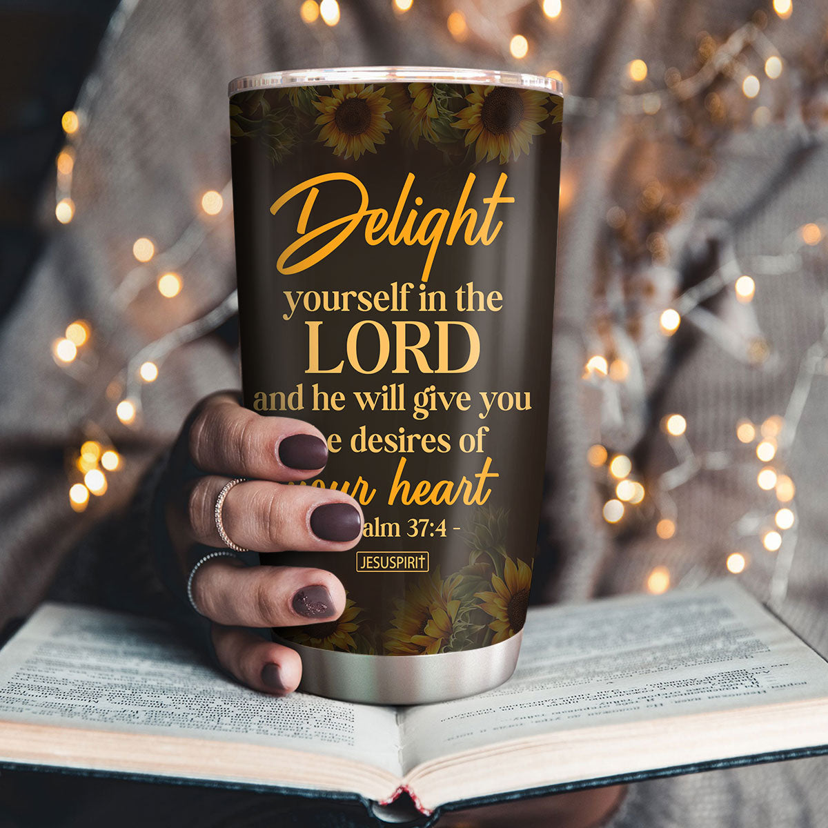 Psalm 37:4 Gift for Her - Personalized Tumbler