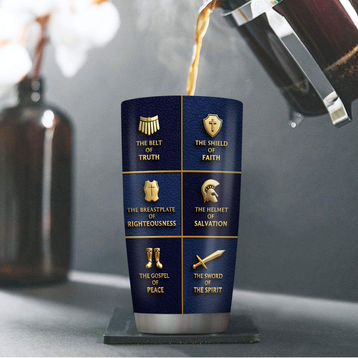 Armor Of God - Personalized Stainless Steel Tumbler 20oz