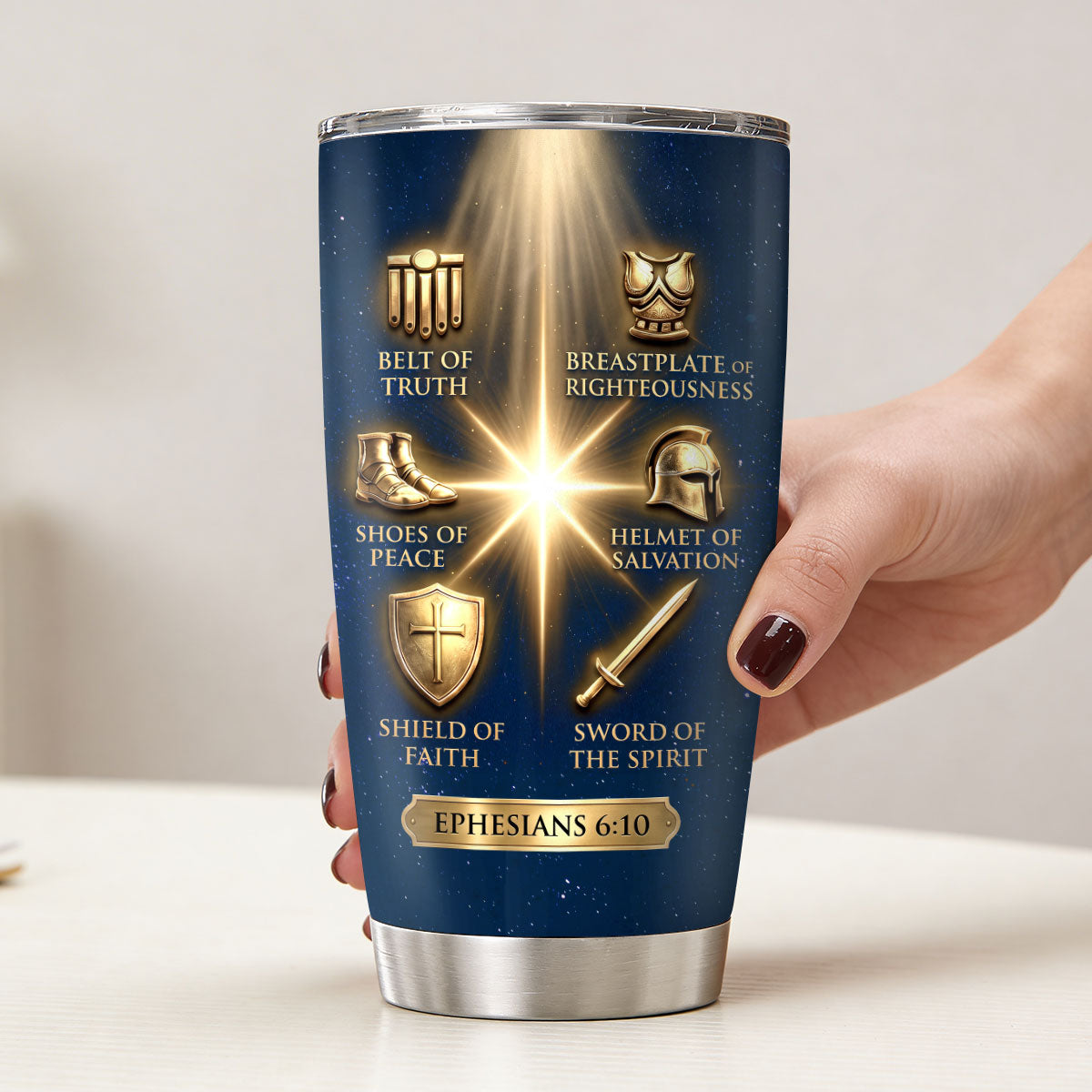 Man Of Faith - Personalized Stainless Steel Tumbler