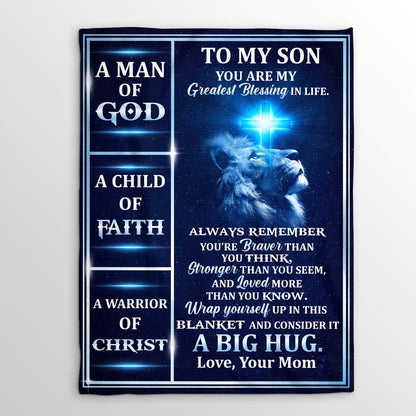 You Are My Greatest Blessing - Personalized Fleece Blanket GBJS10022