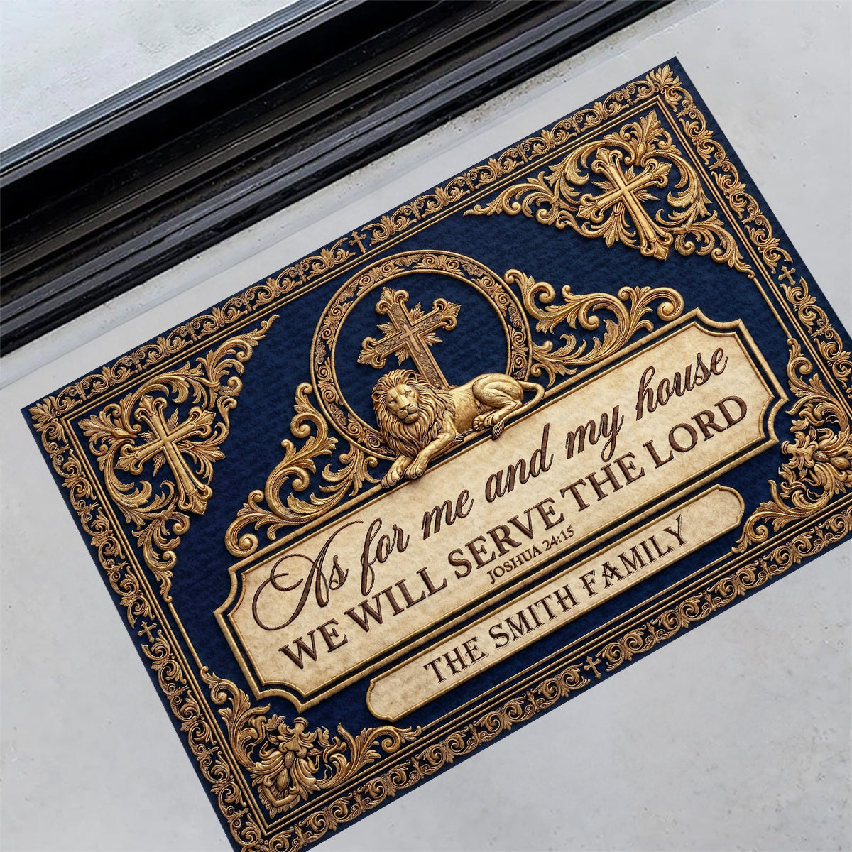 Faith-Inspired Home Decor - Custom Doormat GDMJS10006