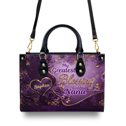 Faith-Inspired - Personalized Leather Handbag GMJSLB200091