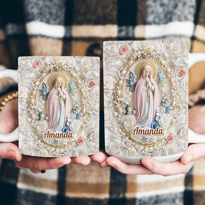 Blessed Mary Prayer - Personalized Coffee Mug