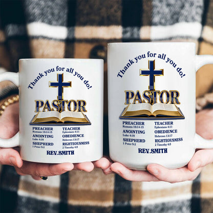 Guided By The Cross - Personalized Ceramic Coffee Mug