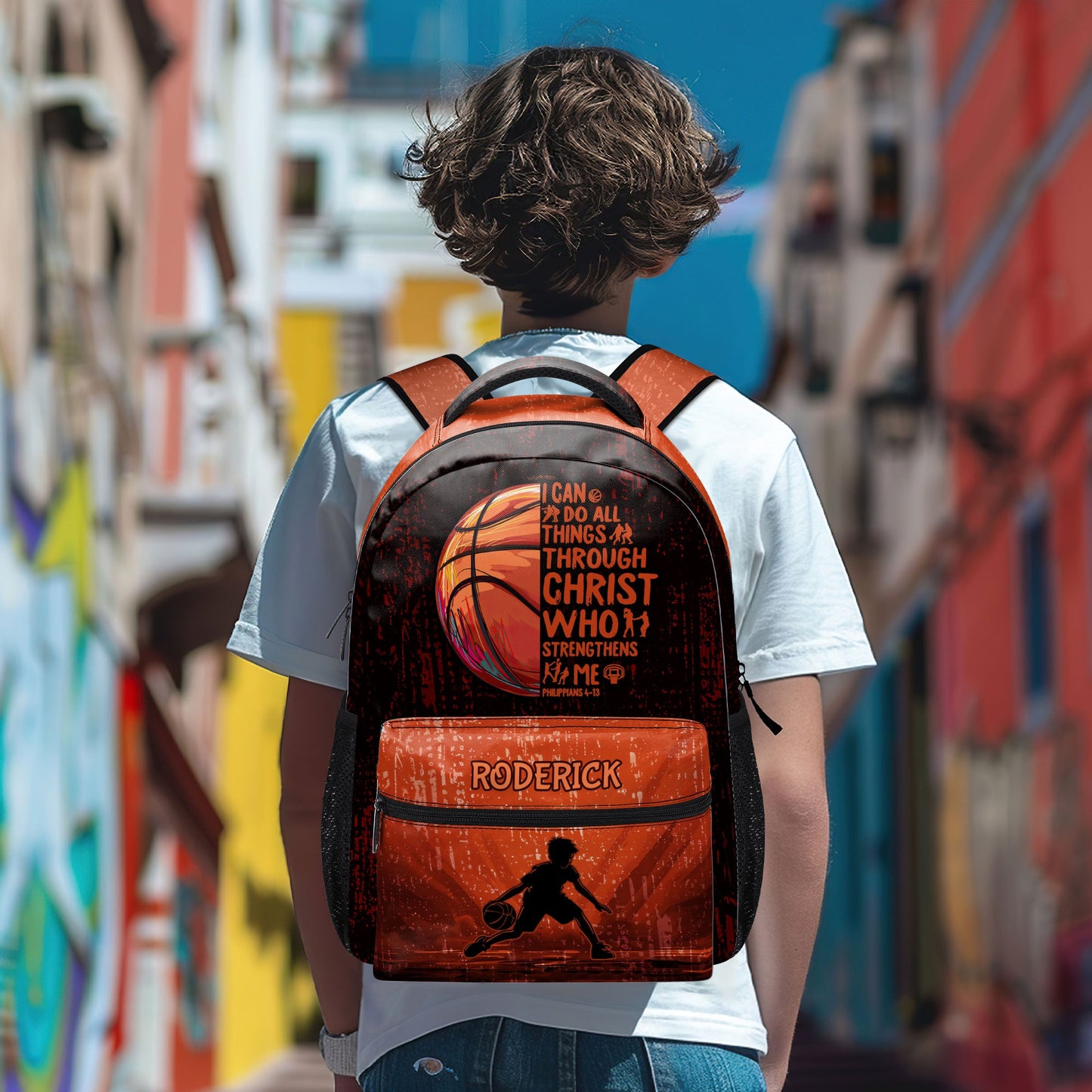 I Can Do All Things Through Christ - Personalized Backpack