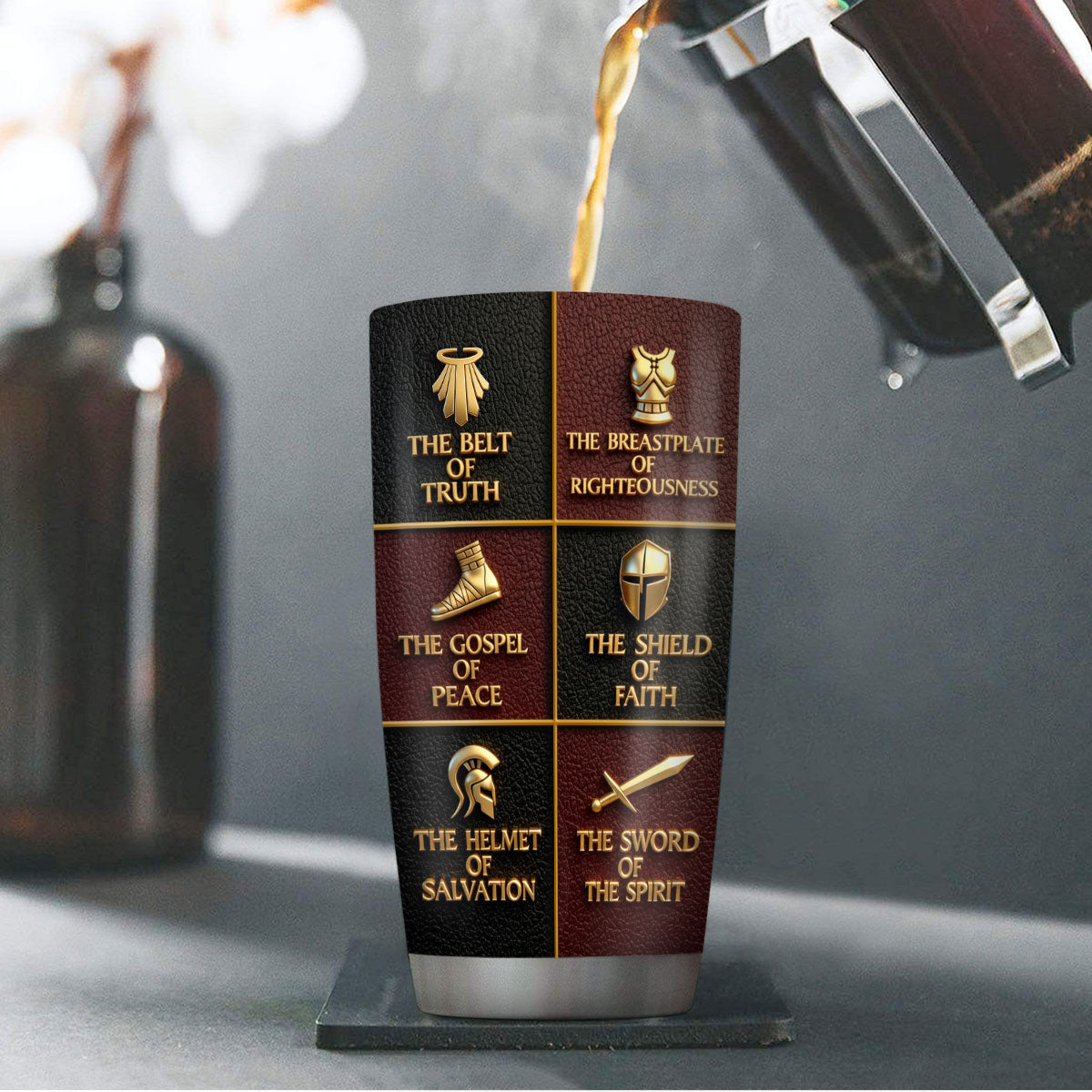 Armor Of God - Personalized Stainless Steel Tumbler