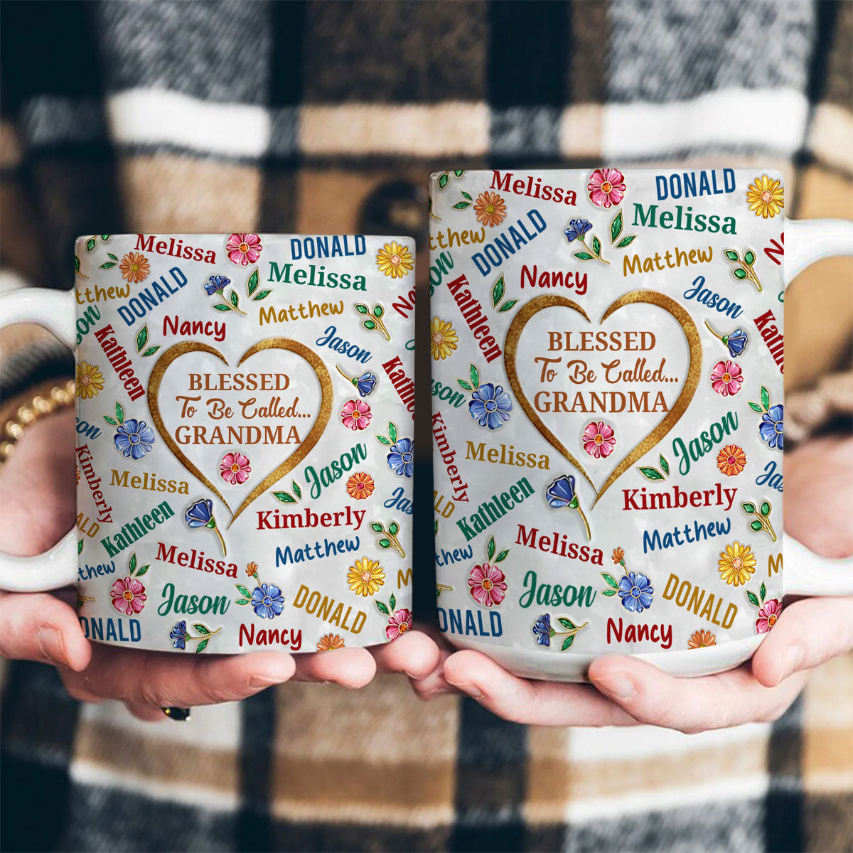 Blessed To Be Called Grandma - Personalized Coffee Mug