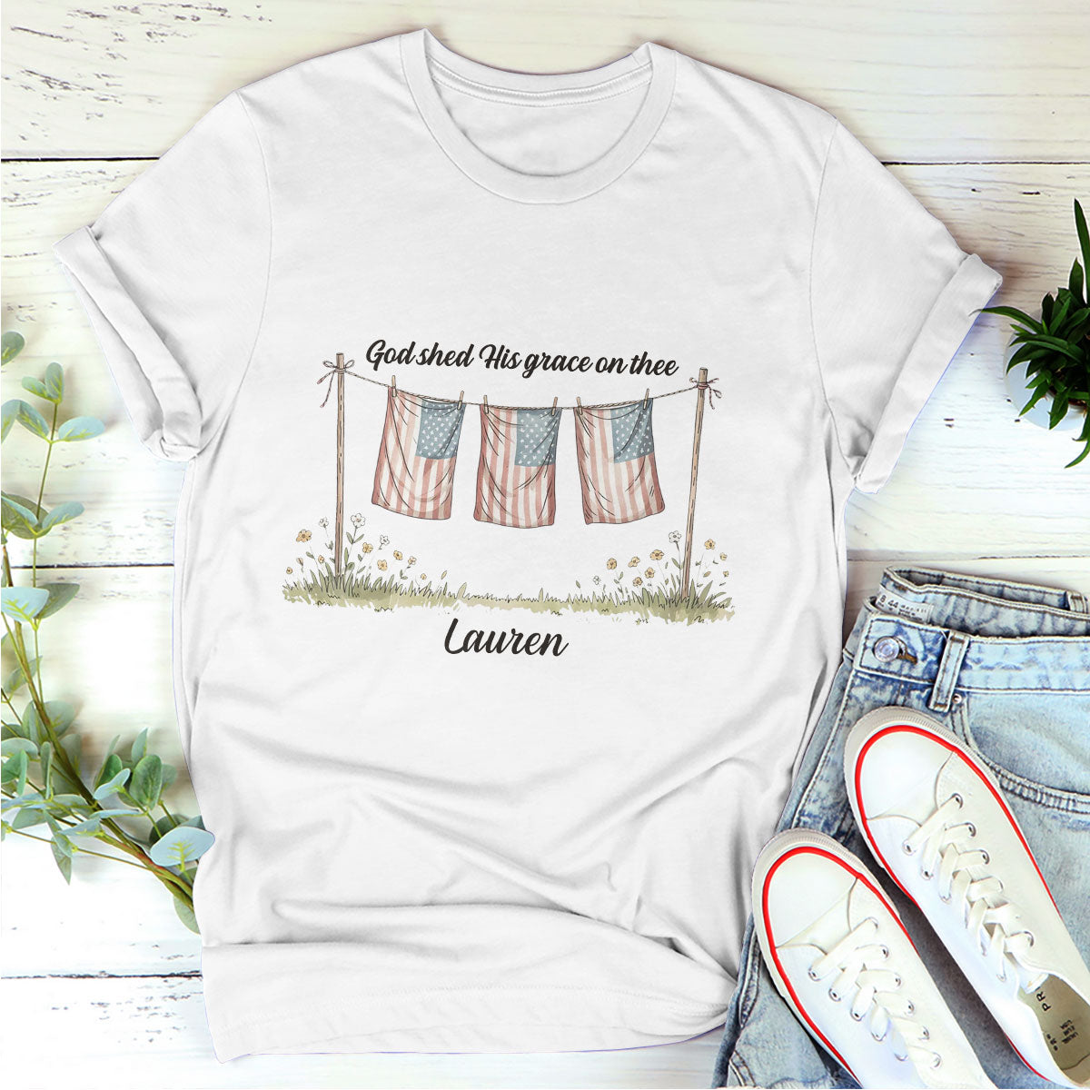 God Shed His Grace On Thee - Personalized 2D Unisex T-shirt GMJSTS200056