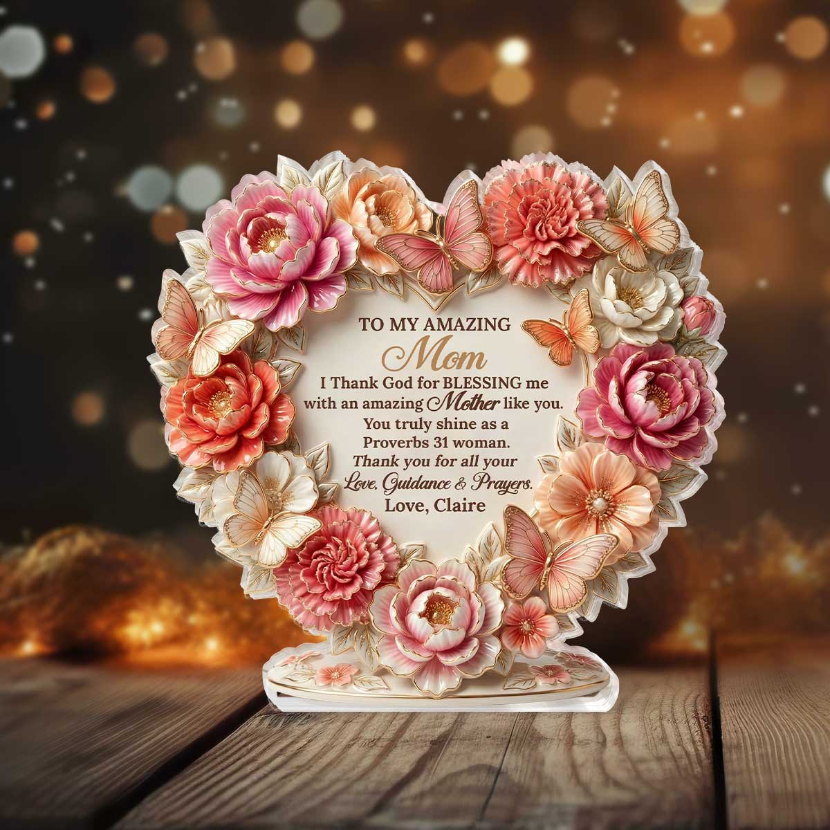 Mother's Day - Personalized Acrylic Keepsake Plaque GAPJS10083