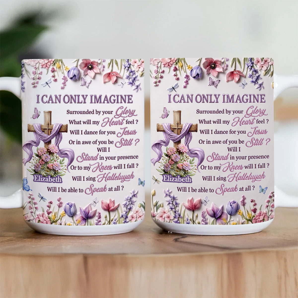 I Can Only Imagine - Personalized Ceramic Coffee Mug for Mom