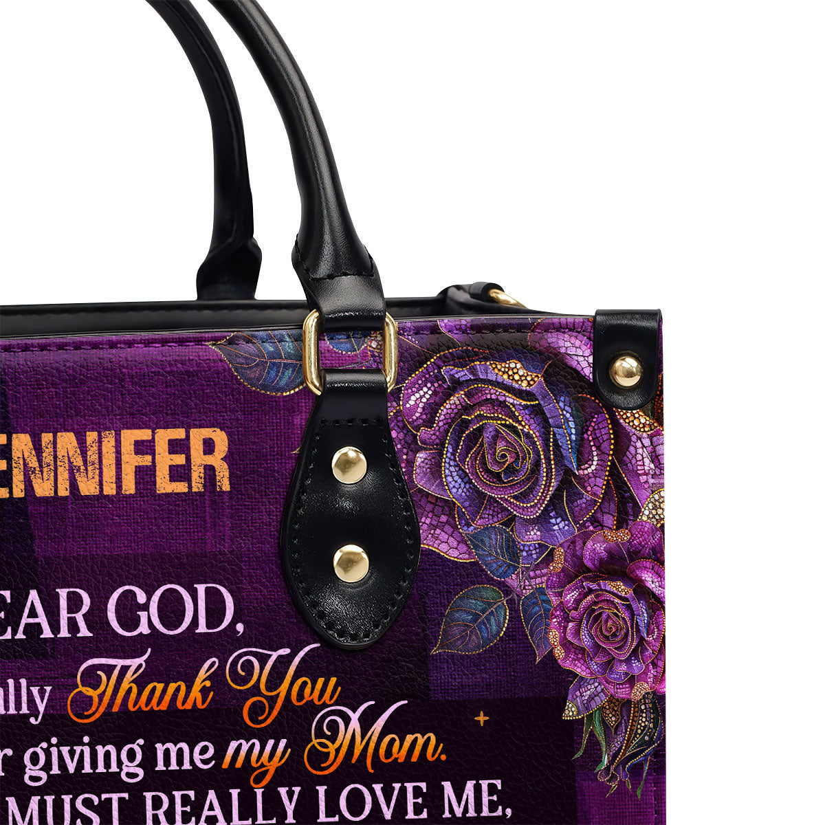 Thank You Mom - Personalized Leather Handbag GMJSLB200011