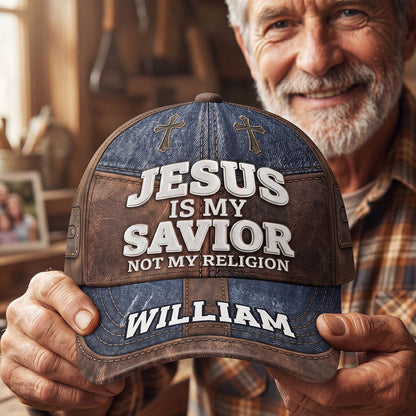 Jesus Is My Savior - Personalized Classic Cap - Christian Faith