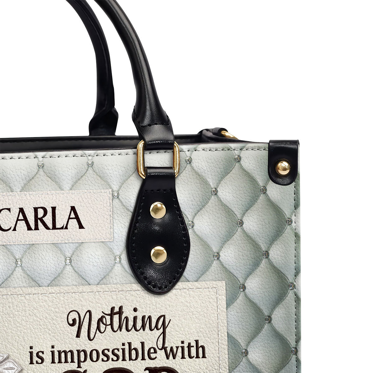 Faith-Inspired - Personalized Leather Handbag GMJSLB200089