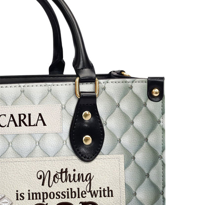 Faith-Inspired - Personalized Leather Handbag GMJSLB200089