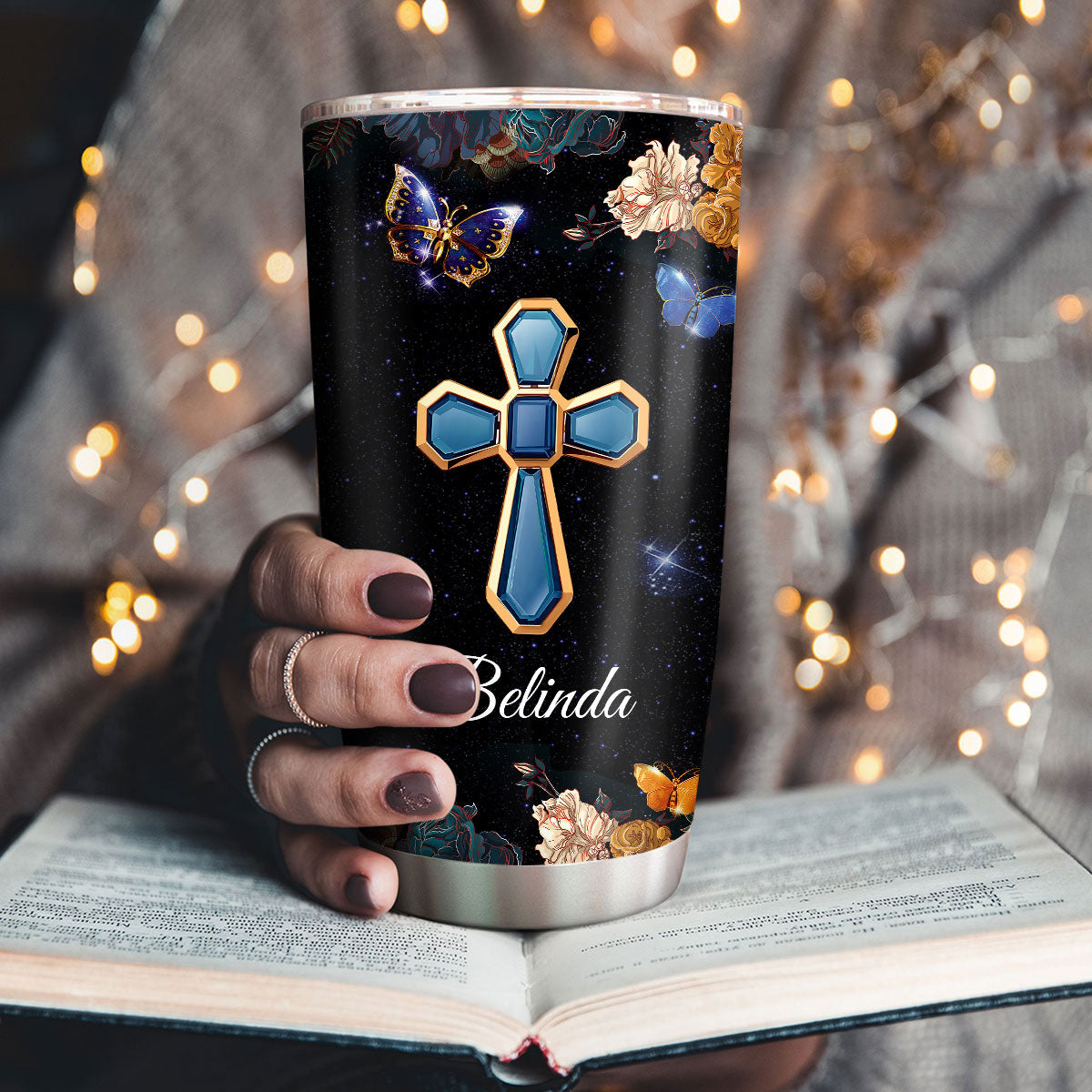 Christian Faith Quote - Personalized Stainless Steel Tumbler