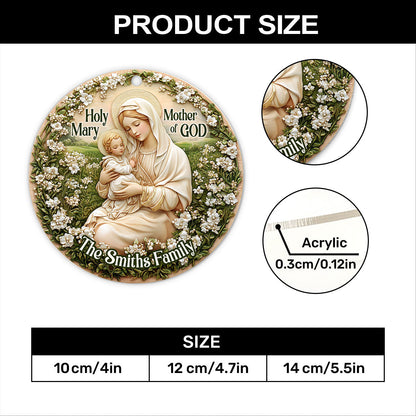 Holy Mary Mother Of God - Personalized Acrylic Ornament GOJS10112