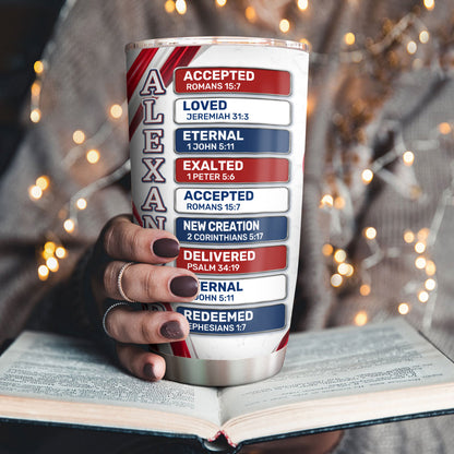 Stand For The Flag - Personalized Stainless Steel Tumbler