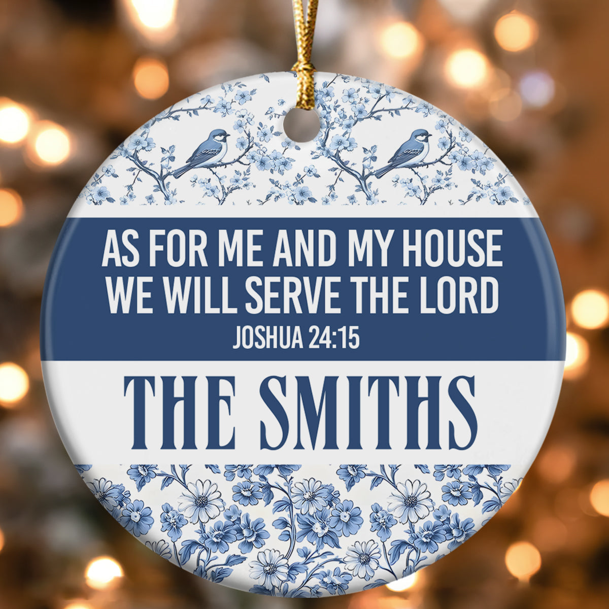 Faith Quote - Personalized Ceramic Ornament GOJS10100