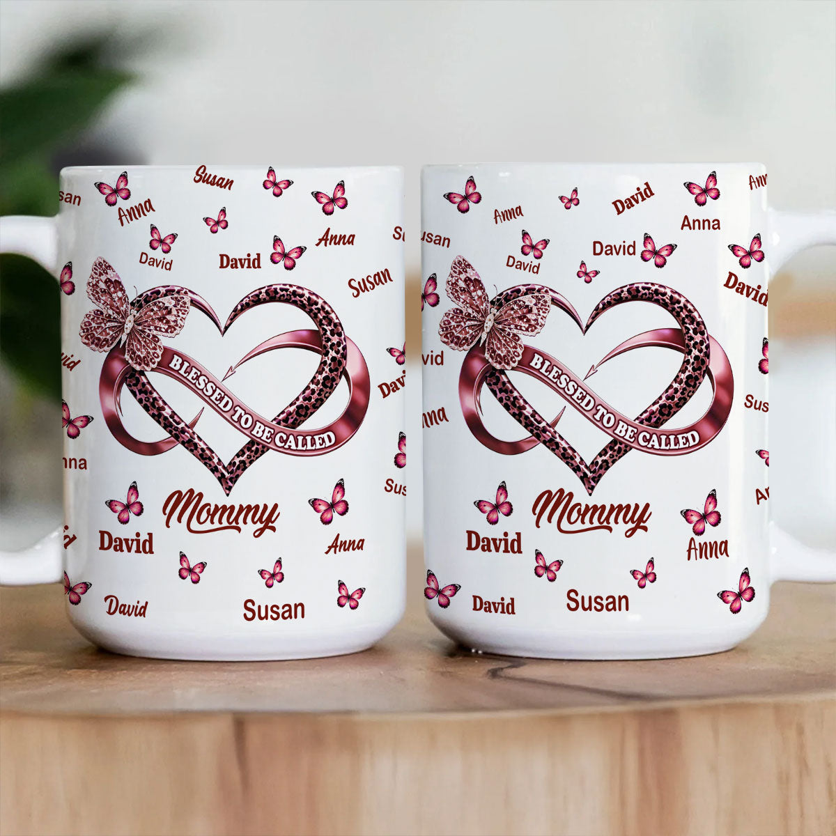 Blessed To Be Called Mom - Personalized Coffee Mug