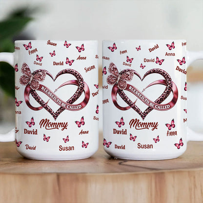 Blessed To Be Called Mom - Personalized Coffee Mug
