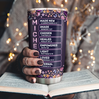 God Says I Am - Personalized Stainless Steel Tumbler Faith Drinkware