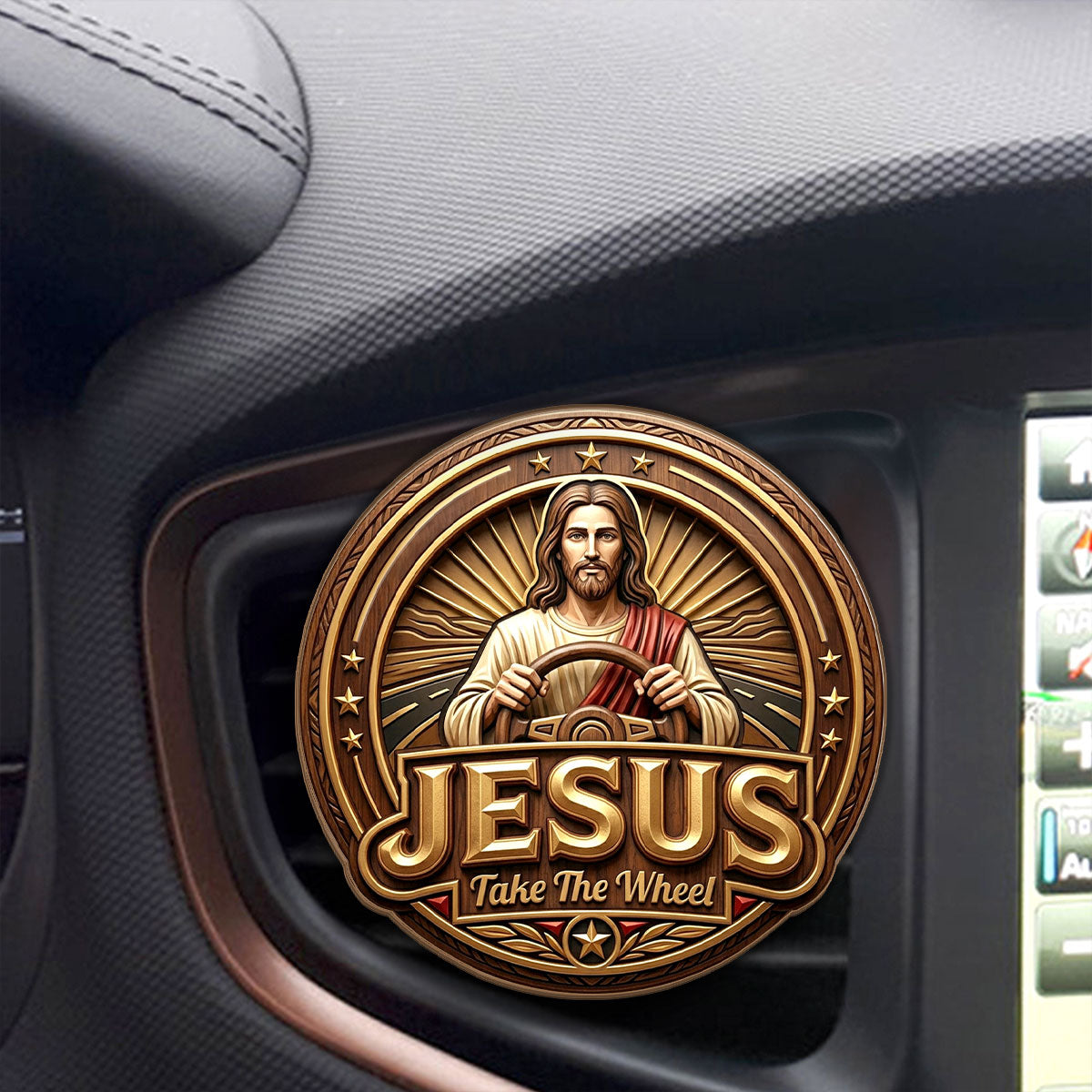 Jesus Take The Wheel - Personalized Car Visor Clip
