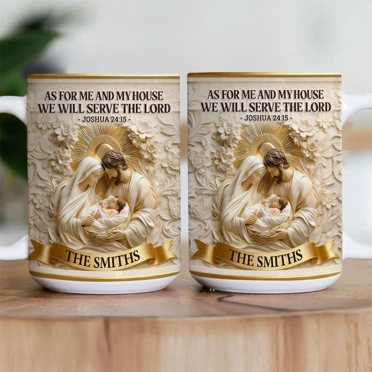 As For Me And My House - Personalized Coffee Mug