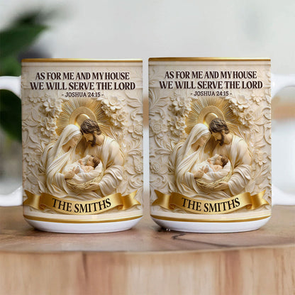 As For Me And My House - Personalized Coffee Mug