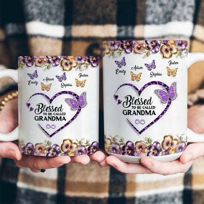 Blessed To Be Called Nana - Personalized Coffee Mug