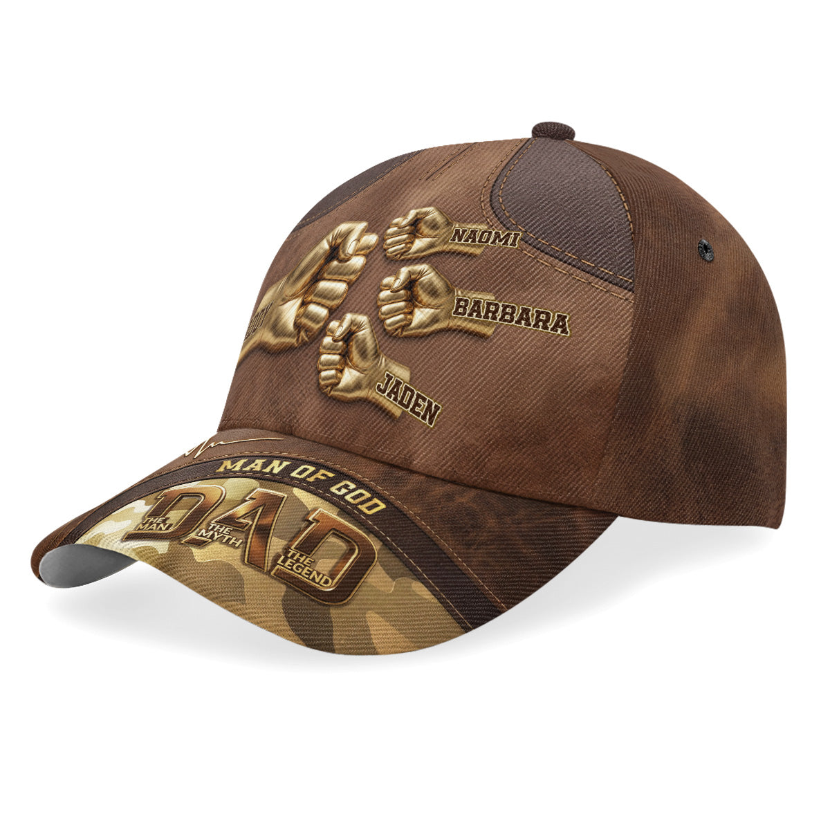 Dad the Man the Myth the Legend - Custom Name Cap