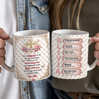 You Are God's Gift To Me - Personalized Ceramic Coffee Mug