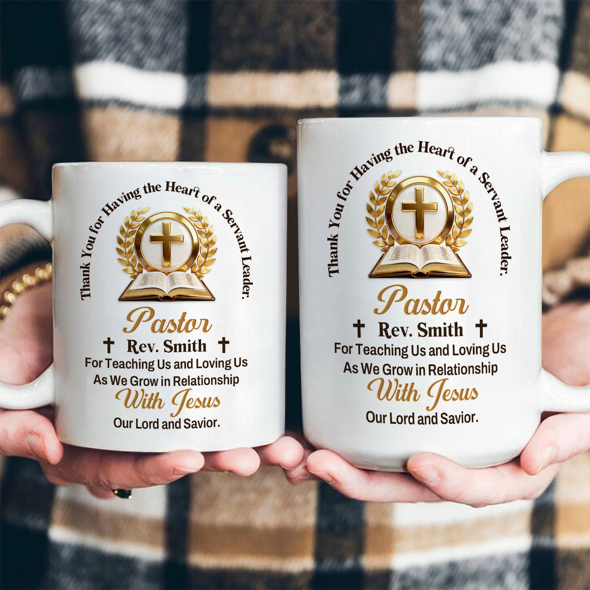 Faith-Inspired Gift for Pastor - Personalized Ceramic Coffee Mug