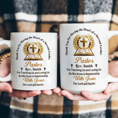Faith-Inspired Gift for Pastor - Personalized Ceramic Coffee Mug