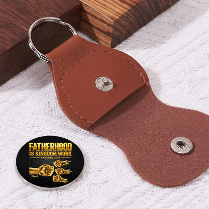 Fatherhood Is Kingdom Work - Personalized Pocket Hug